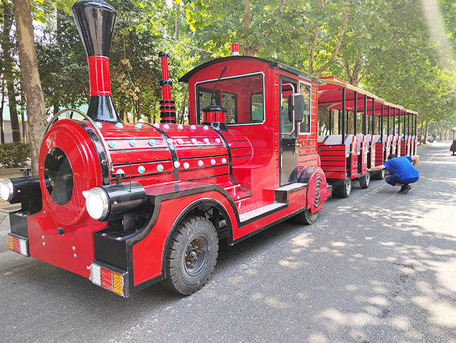 29 Seats Colorful Trackless Train Ride For Sale