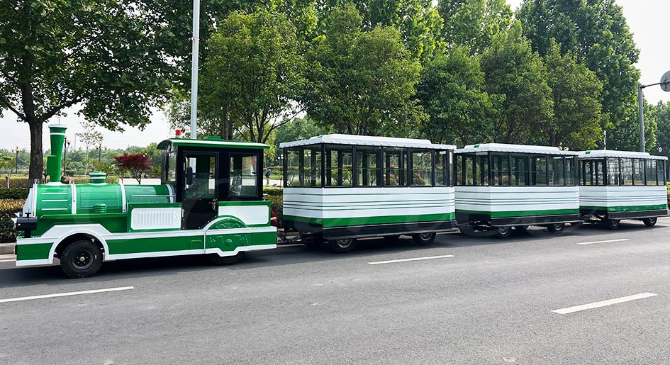 42P Amusement Park Trackless Train For Sale