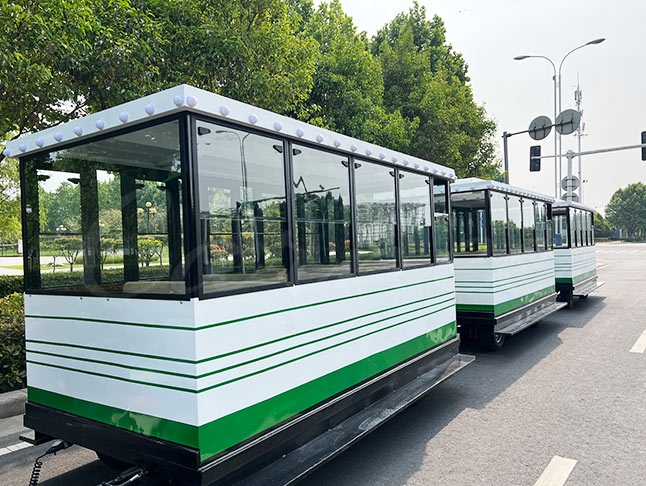 42P Amusement Park Trackless Train For Sale