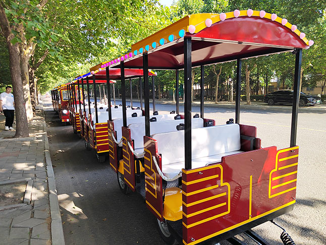 Red Vintage Theme Park Train For Sale