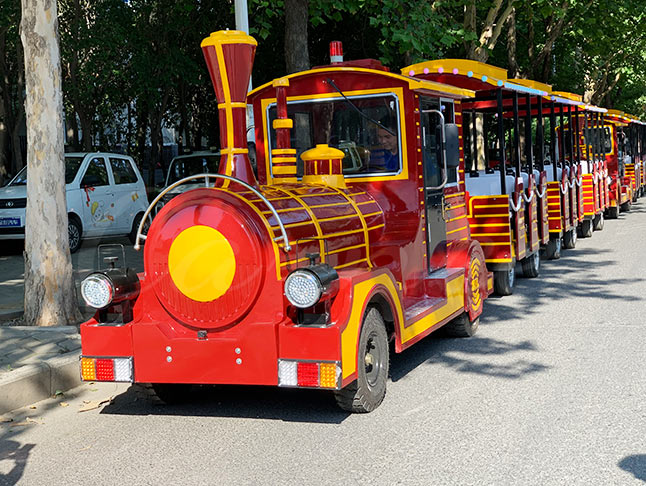 Red Vintage Theme Park Train For Sale